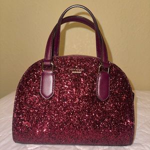 Kate Spade purse - Deep Plum - perfect condition!